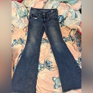 American Eagle Outfitters Dark Blue Flare Jeans